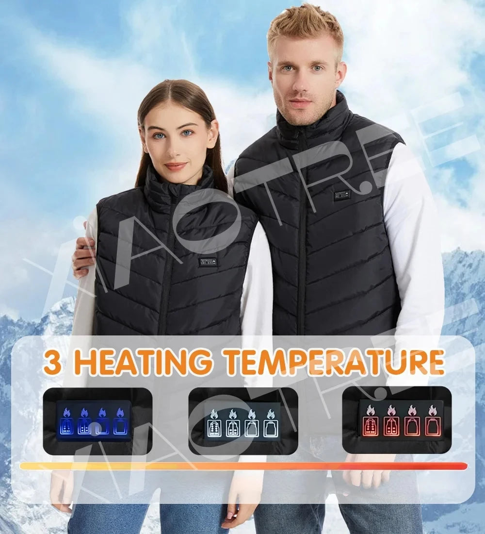 XIAOTREECN Heated Vest for Men and Women USB Thermal Jacket
