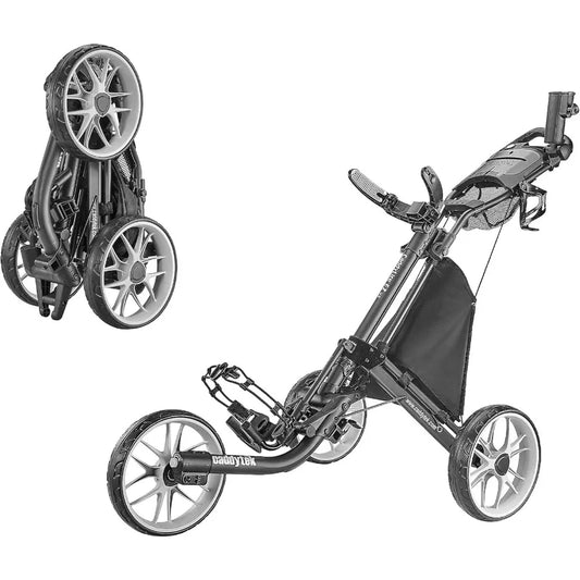 XMSJ CaddyLite EZ V8 Golf Push Cart With Three Wheels