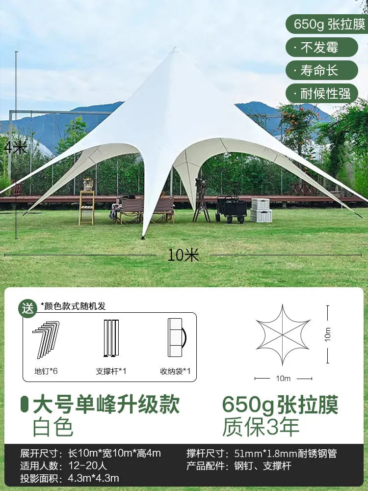 10m 15m 20m Durable UV Resistant Waterproof Windproof Heavy Duty Outdoor Sun Shade  Marquee Party Canopy Tent for Wedding Events