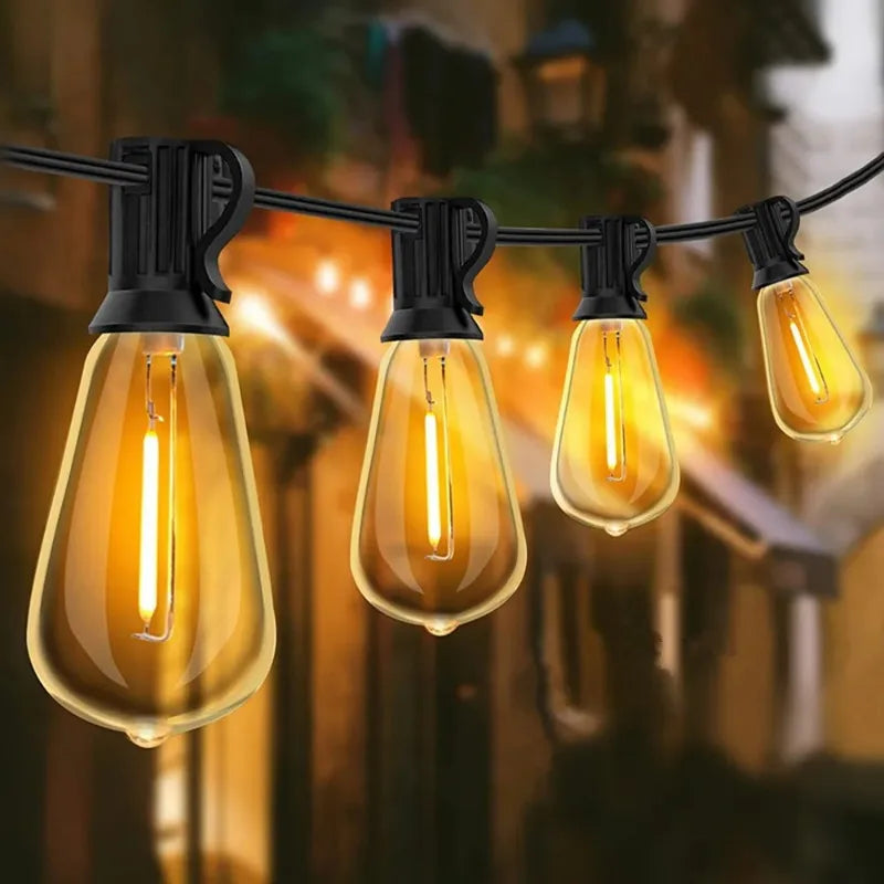 MIMIRG Outdoor LED String Lights For Patio With 60 Bulbs