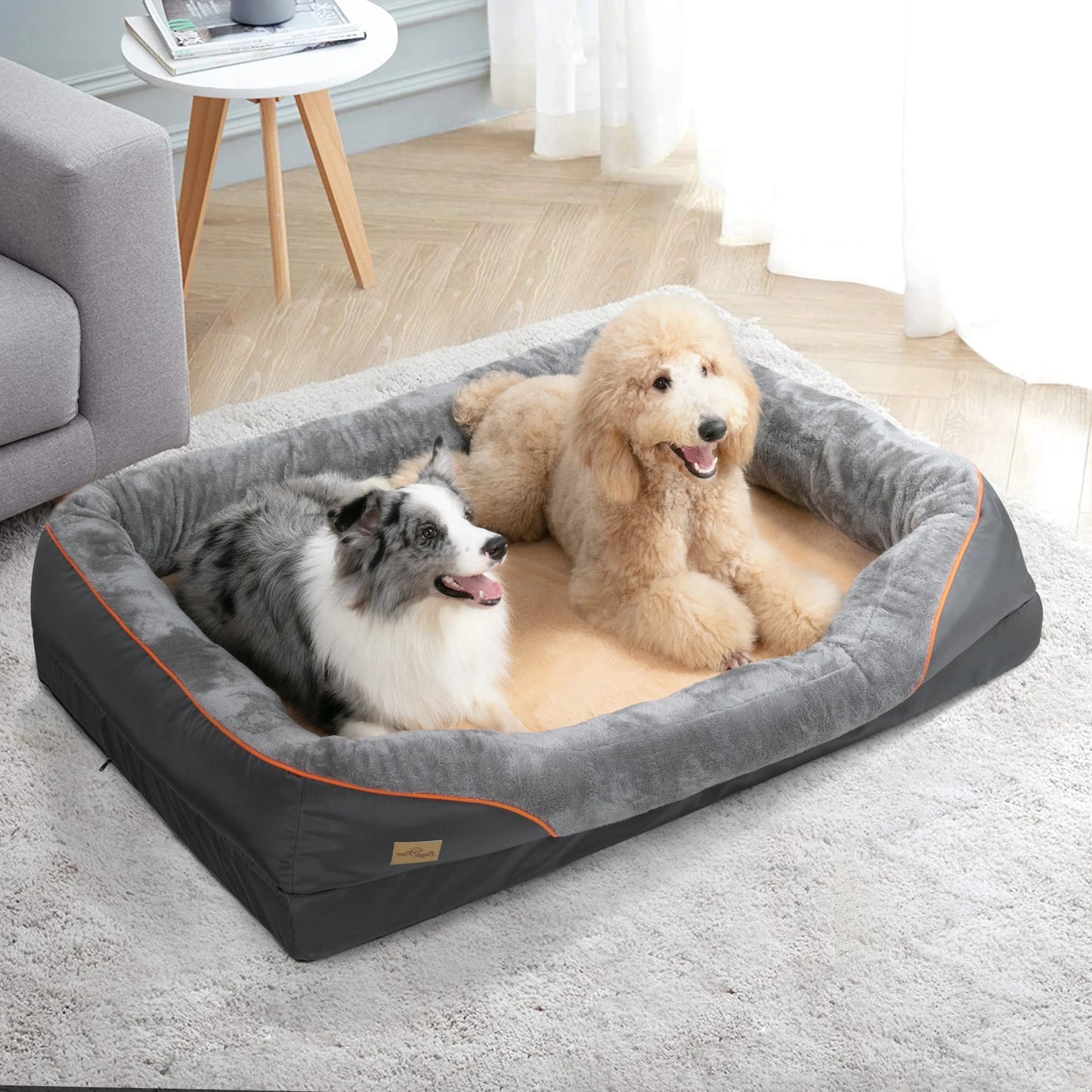 BINGOPAW Anti Allergy Dog Bed With Waterproof Removable Cover