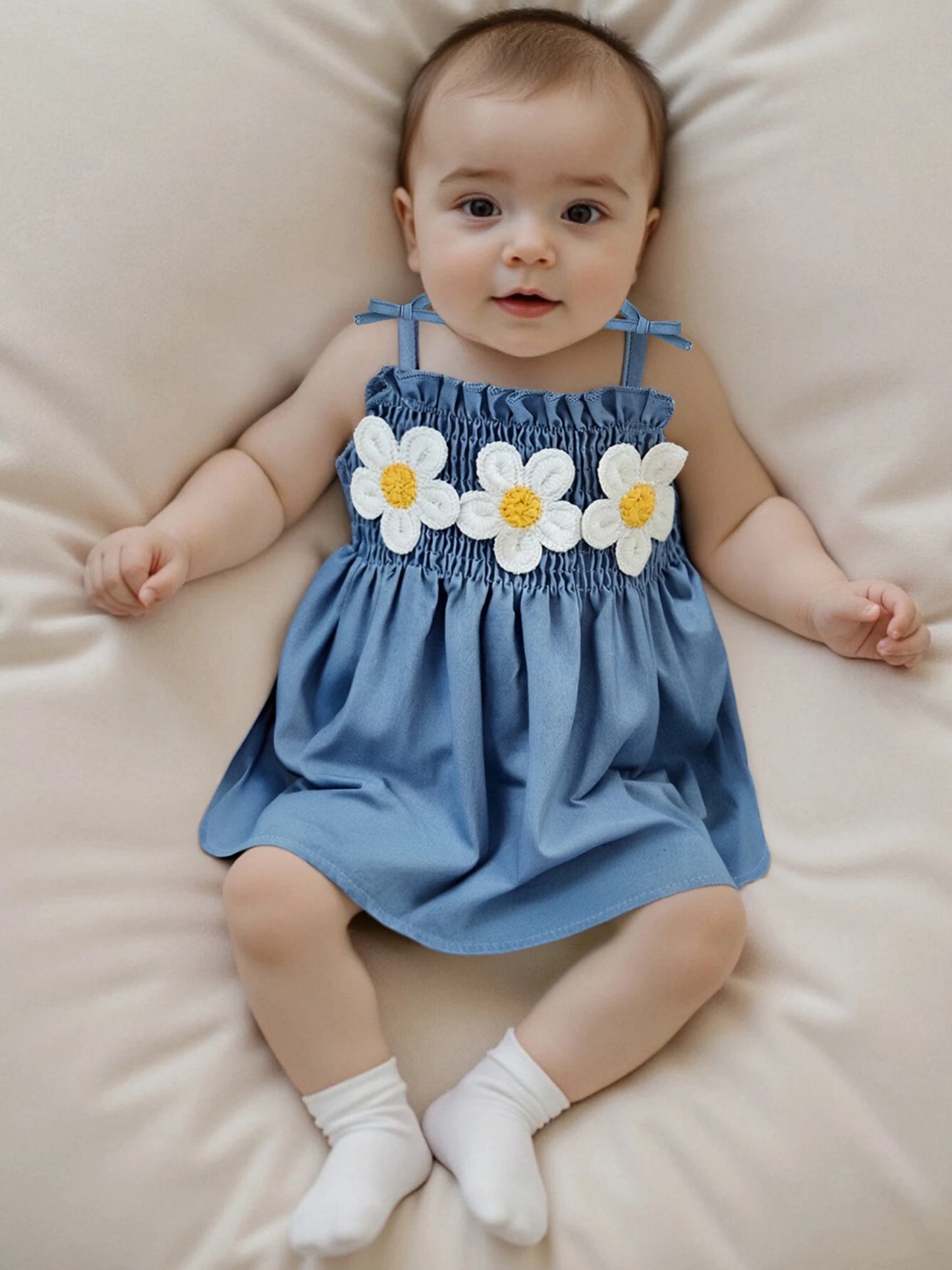 Toddler Girls Summer Outfits Sleeveless Floral Print Ruffle Tank Tops and Shorts Sets with Bow Detail