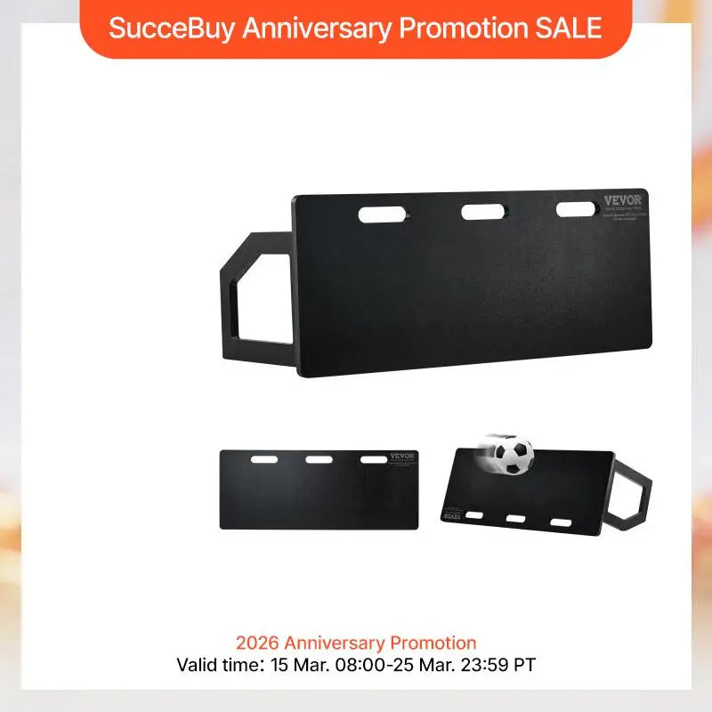 SucceBuy Soccer Rebounder Board Portable Soccer Wall with 2 Angles Rebound Foldable HDPE Kickback Rebound Board