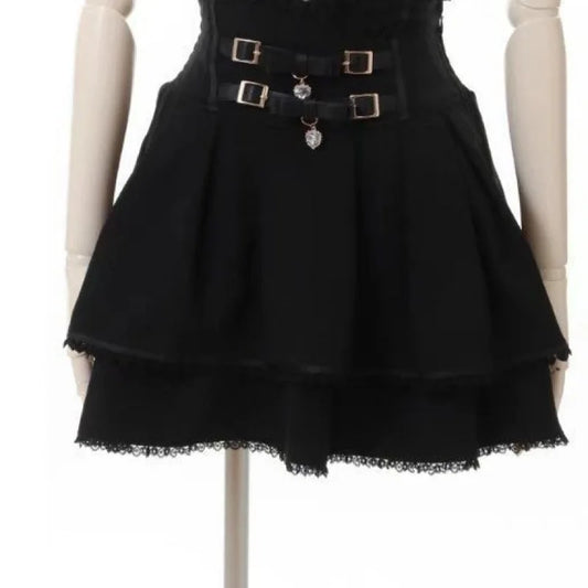 Jirai Kei Mine Series Kawaii Double Layer Skirt