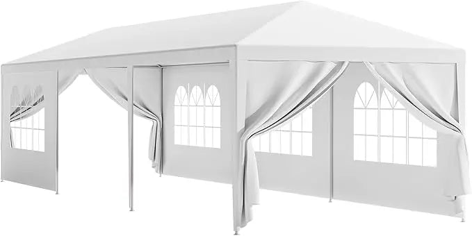 10'x30' Outdoor Party Tent Heavy Duty Large Backyard Canopy Tent Cater Party Favor Supplies Patio Gazebo for Outdoor Events
