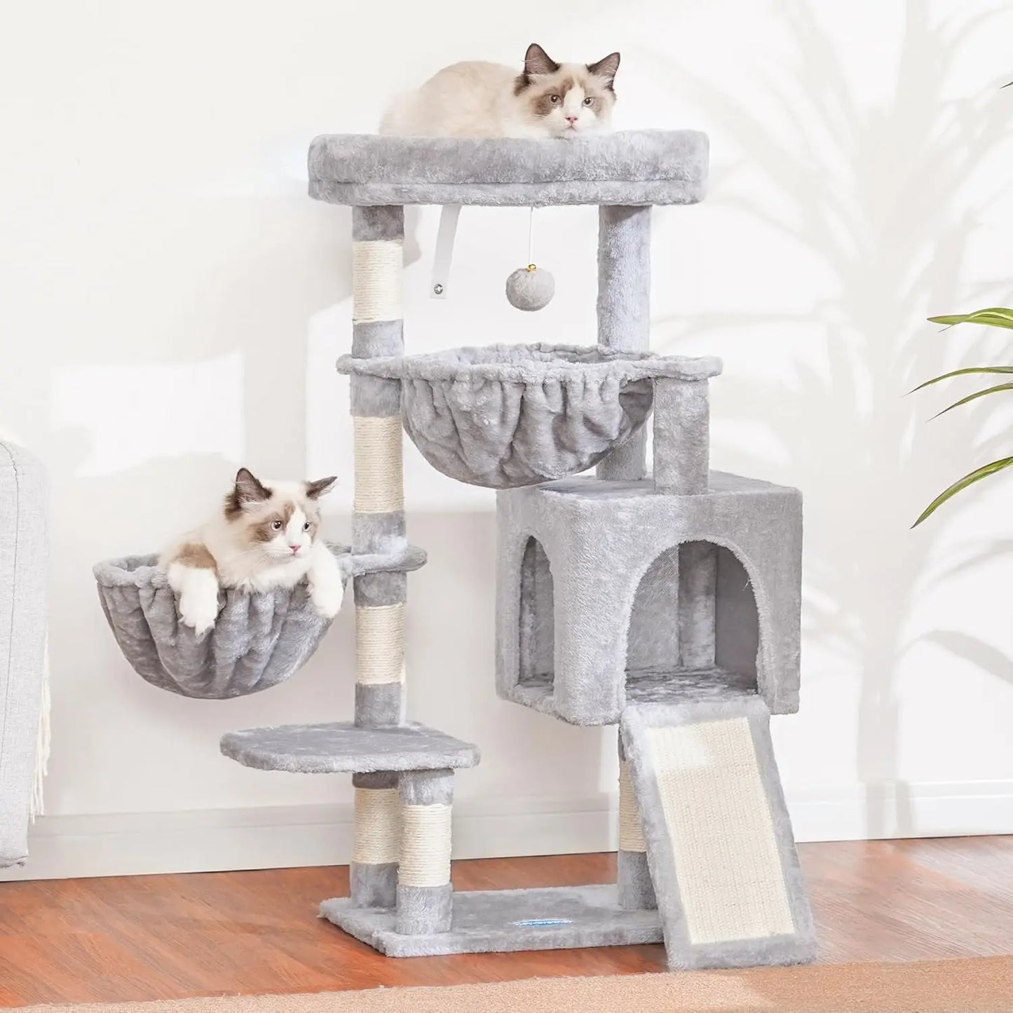 Heybrother Cat Tree Indoor Three Tier Tower With Cozy Condo