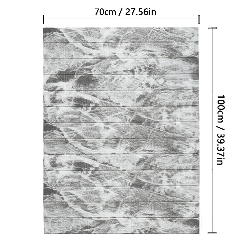 Brick 3D Foam Wall Sticker Self-Adhesive Wallpaper Living Room