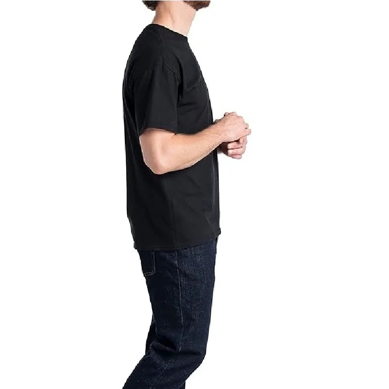 Mens Classic Cotton Blend Crew Neck T Shirts Short Sleeve
