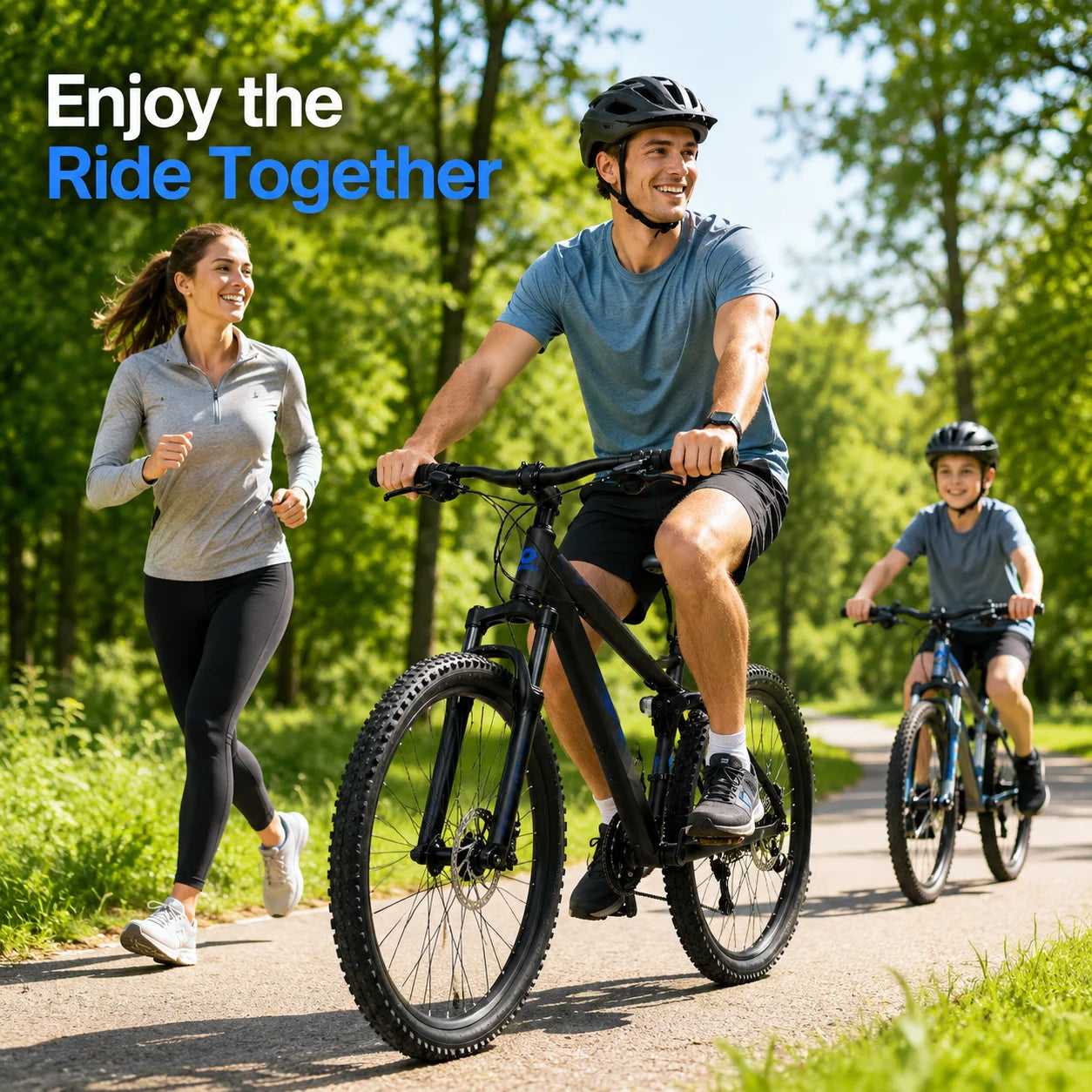24/26/27.5 Inch Full Suspension Mountain Bike 21-Speed Mechanical Disc Brakes Suitable for Men and Women, Youth Bicycles Easy to Assemble