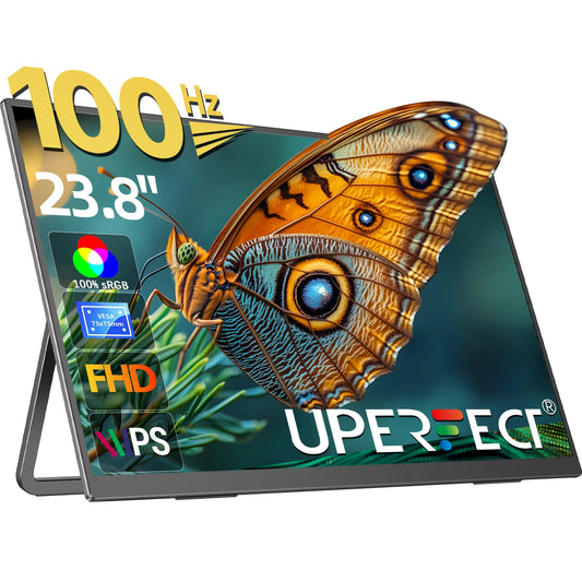 UPERFECT UMax22 Pro 23.8" Monitor 1080P Computer Display With Stand 100Hz For Laptop PC Mac PS5 XBOX Switch Steam Decks Desktop