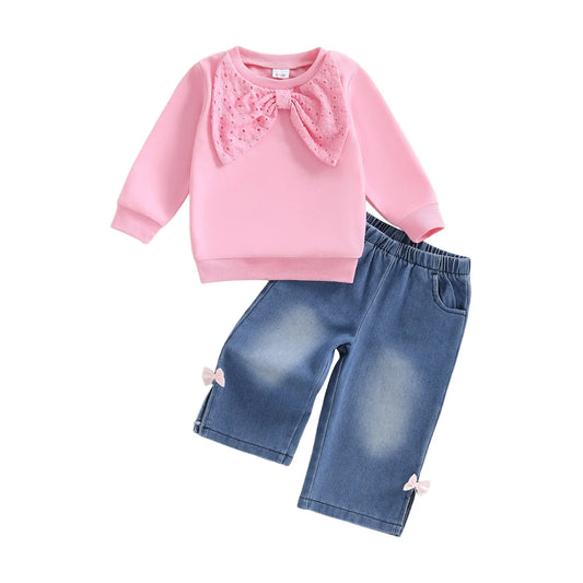 CN Guangdong Cozy Infant Girl Winter Two Piece Set