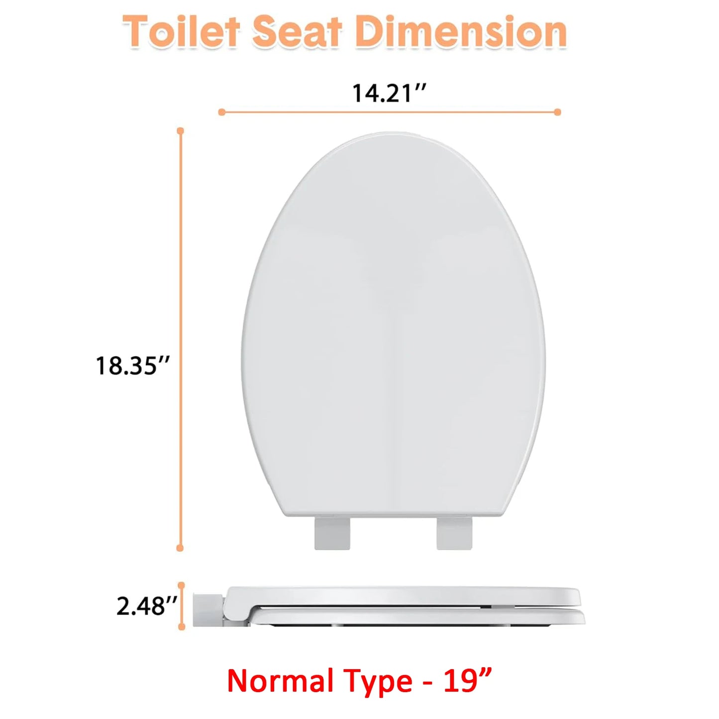 Twister.Ck Quiet Close Toddler Toilet Seat With Non Slip Bumpers