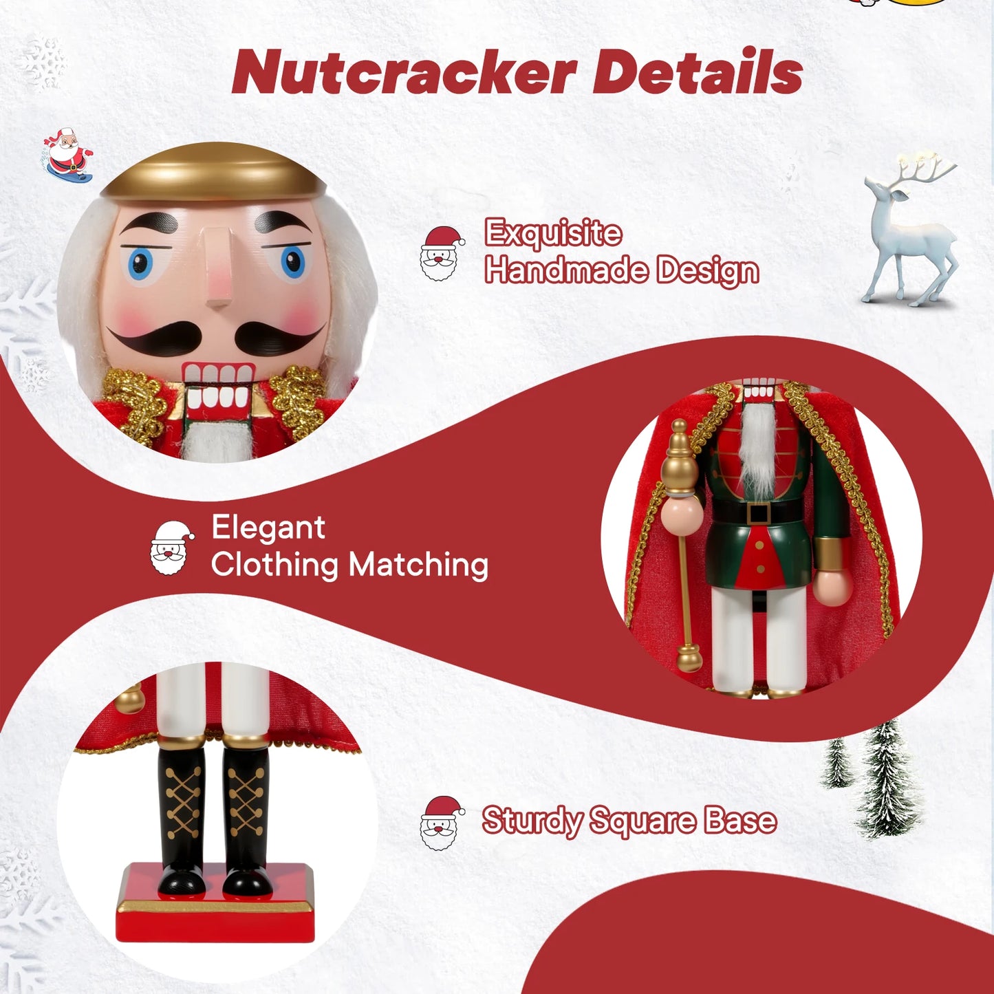 LM1997 Artisan Nutcracker Puppet Wooden Soldier Ornament
