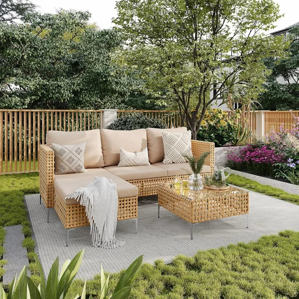 Chengwei Outdoor Conversation Set Rattan Sofa Patio Furniture
