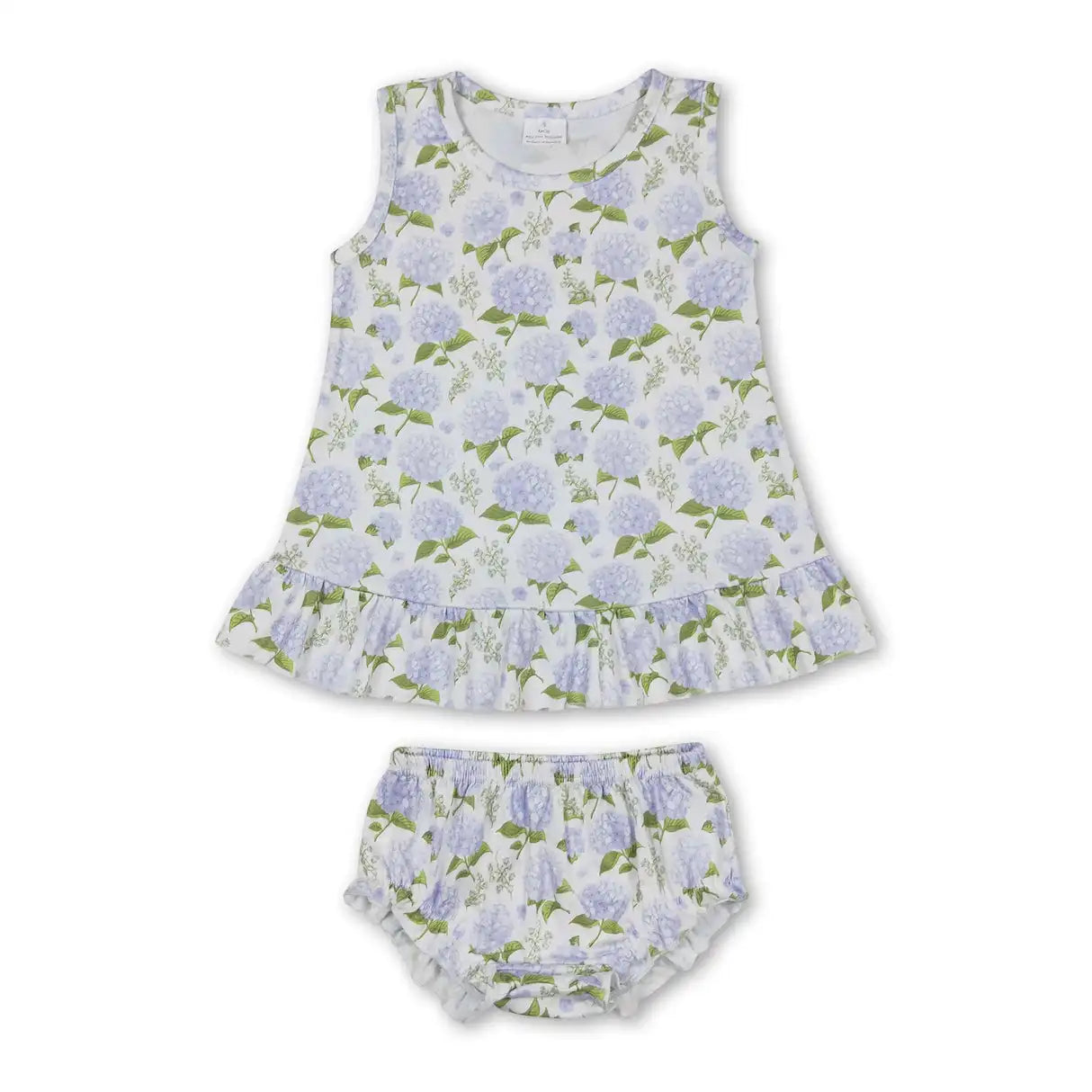 Sibling Baby Girls Flowers Tunic Top Bummies Outfits Sets