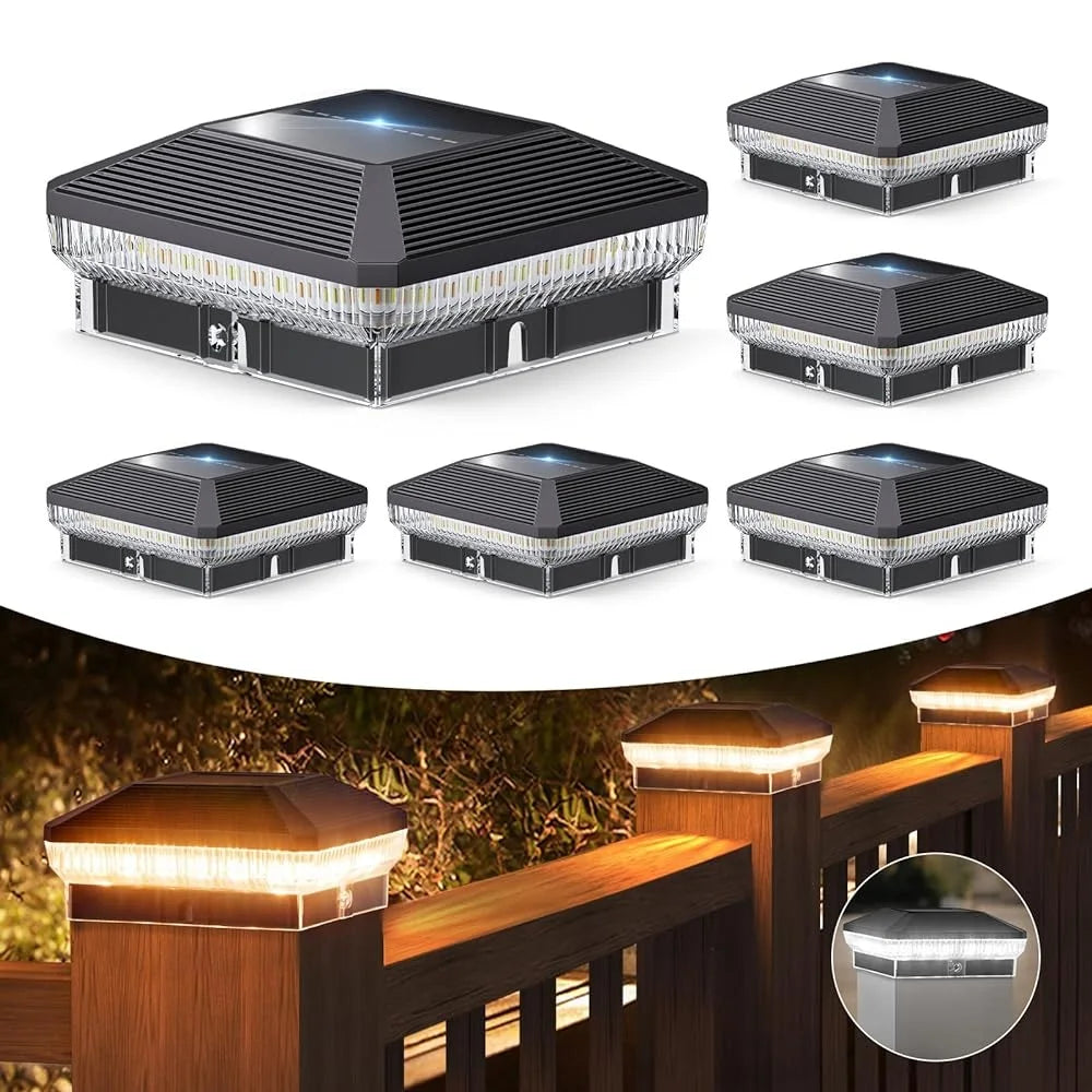 Premium Automatic Solar Post And Fence Lights Outdoor
