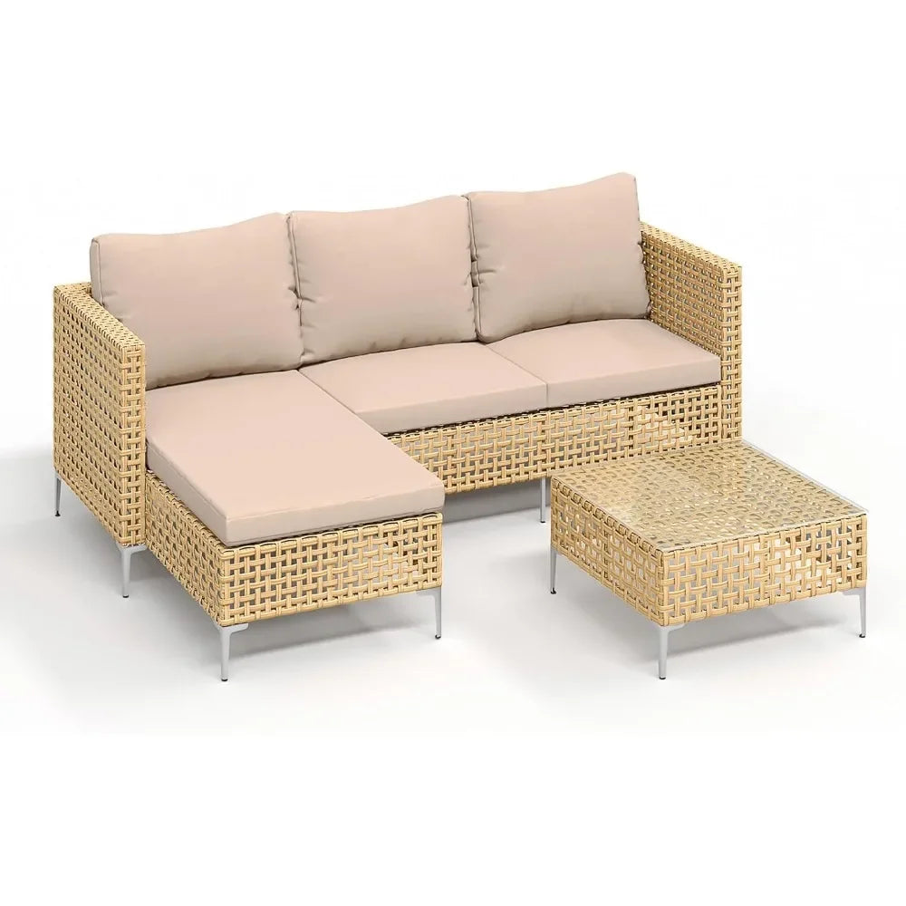 Chengwei Outdoor Conversation Set Rattan Sofa Patio Furniture