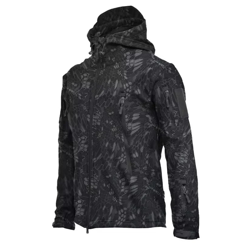 Military Shark Skin Soft Shell Jacket Men Tactical Windproof Waterproof