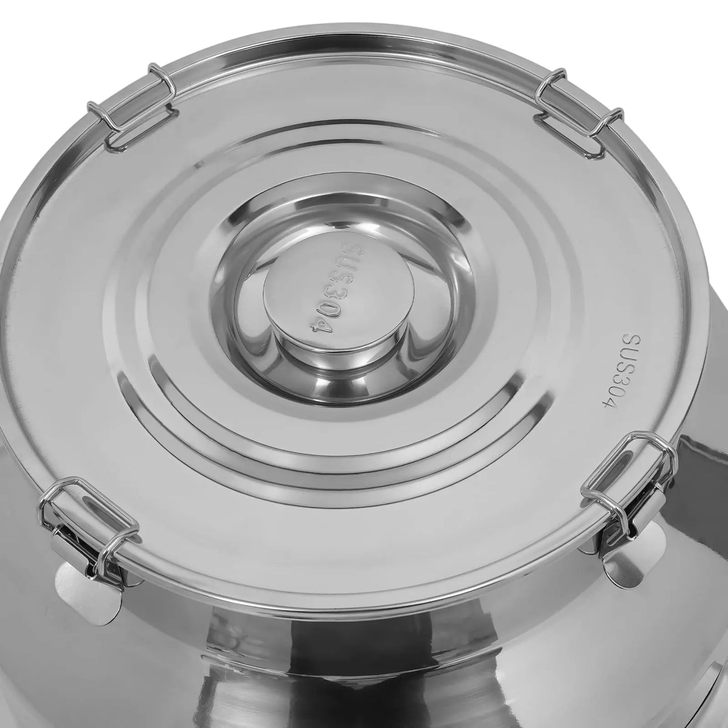 Buckets, Coolers and Holders 304 Stainless Milk Can with Spigot