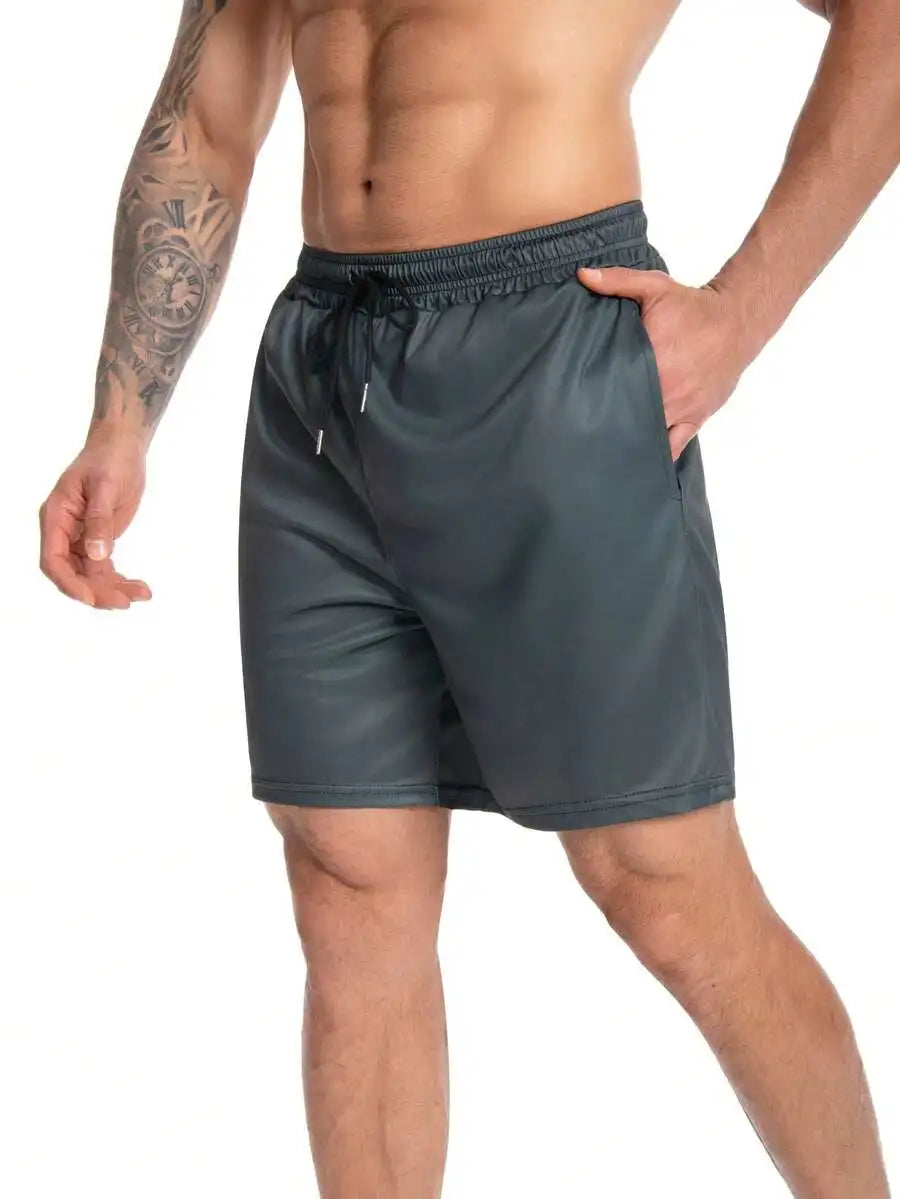 Mens Quick Dry Swim Trunks With Pockets Compression Stretch Board Shorts Breathable Fit