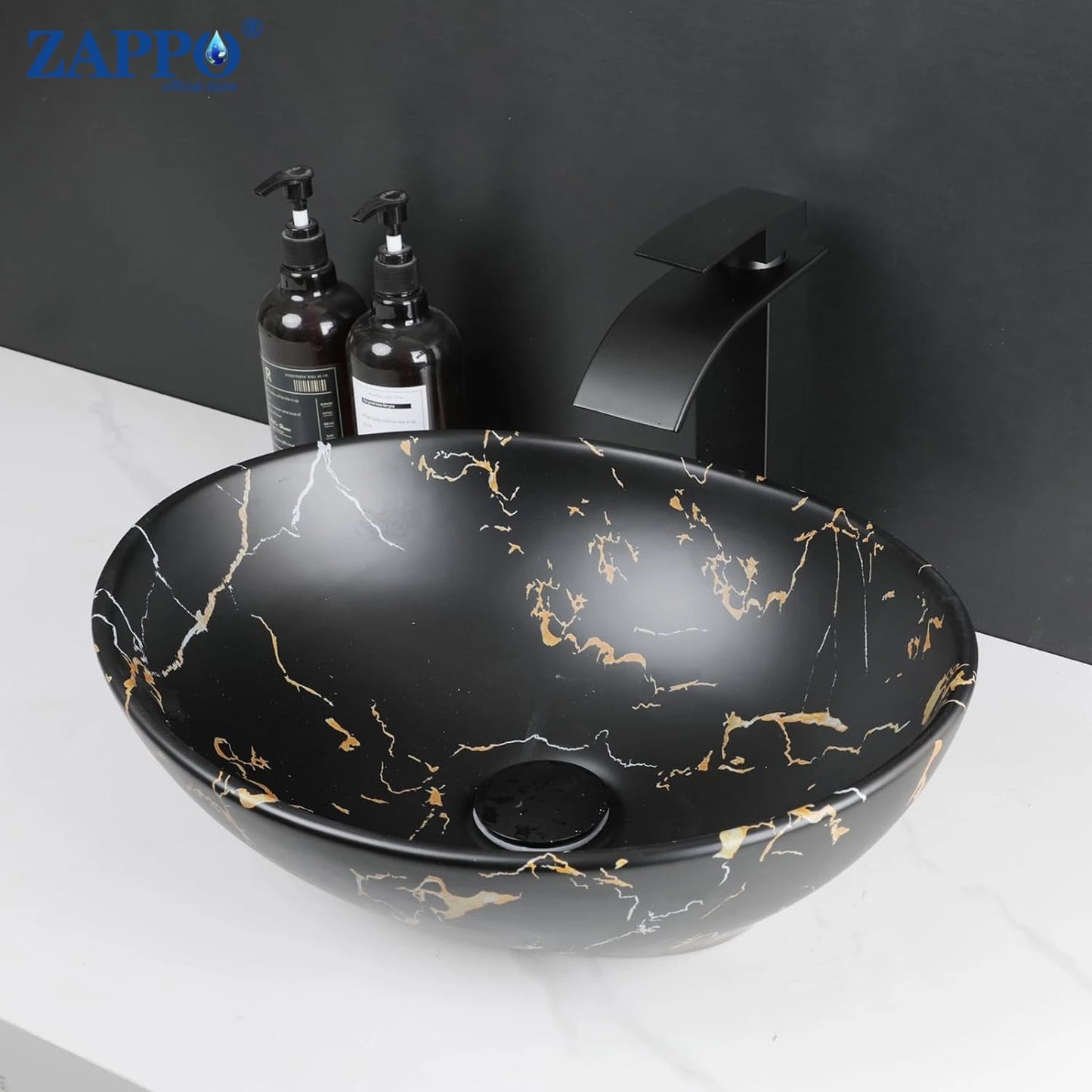 Mekkahla Rectangular Ceramic Vessel Sink With Faucet