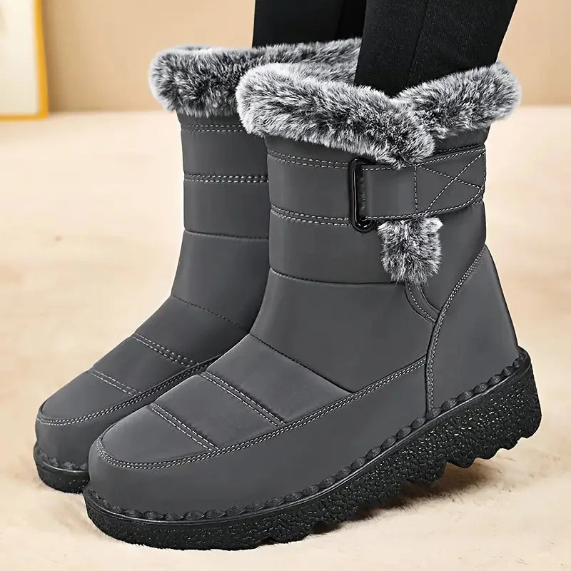 Womens Winter Snow Boots Faux Fur Ankle Boots