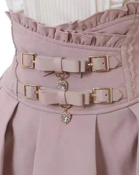 Jirai Kei Mine Series Kawaii Double Layer Skirt