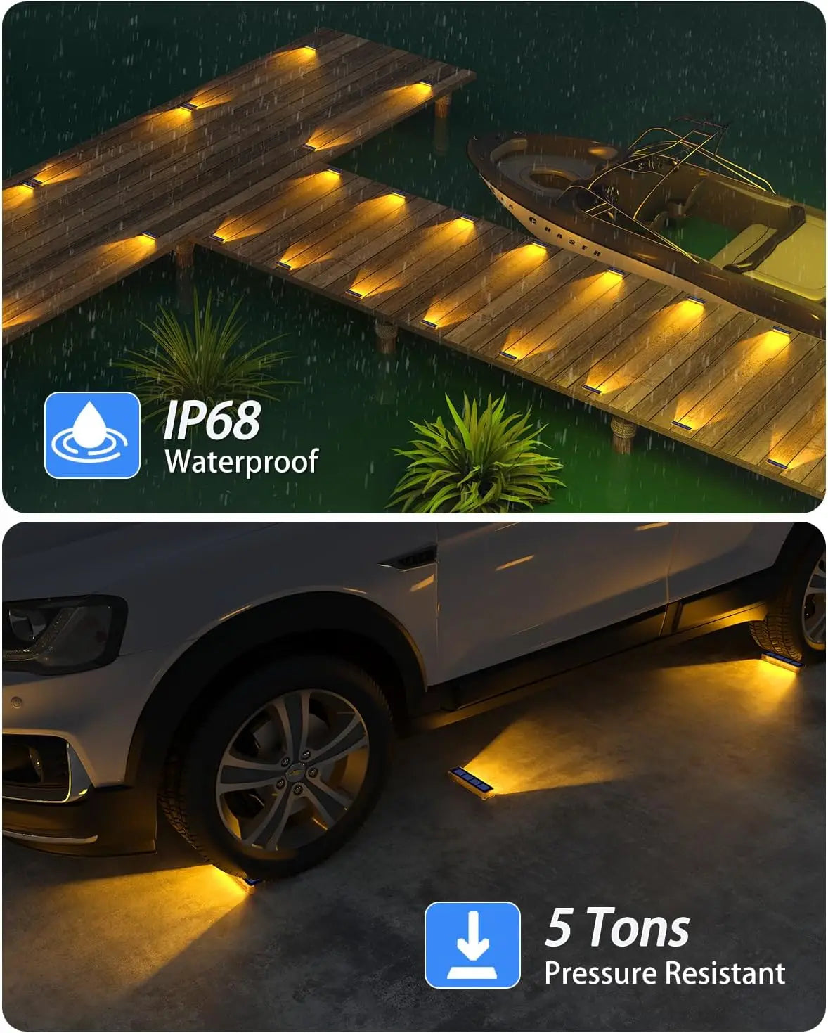 Professional Solar LED Outdoor Deck And Step Lights