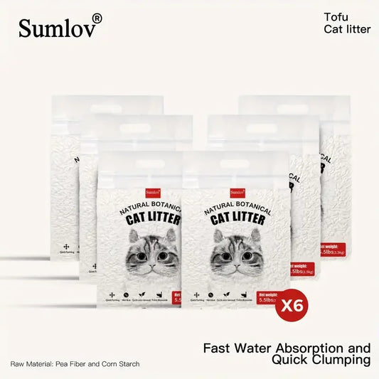 Sumlov Tofu Cat Litter Natural Botanical Dust Free Odor Control
