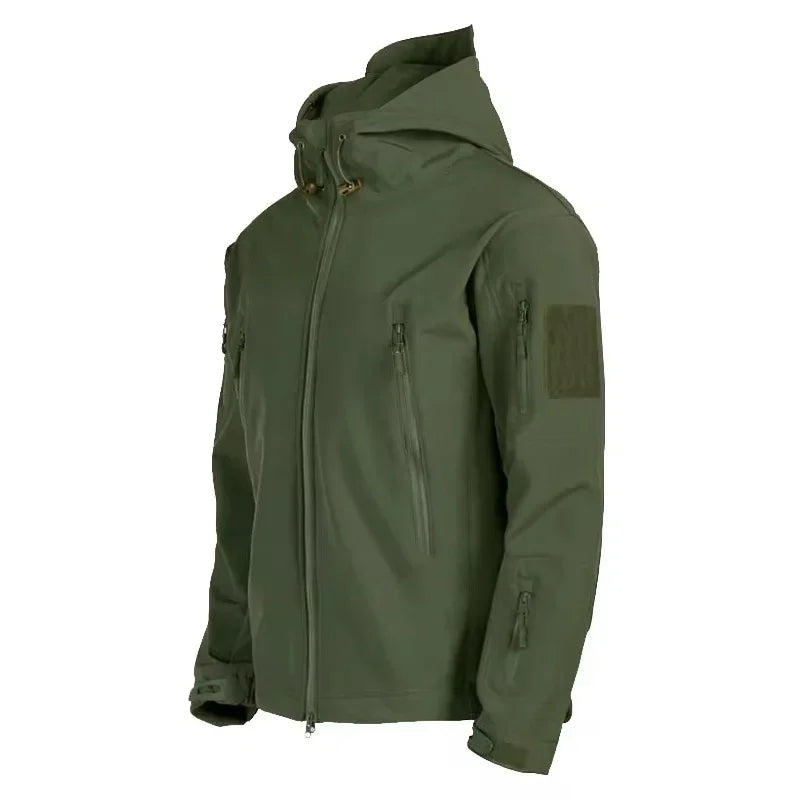 Military Shark Skin Soft Shell Jacket Men Tactical Windproof Waterproof