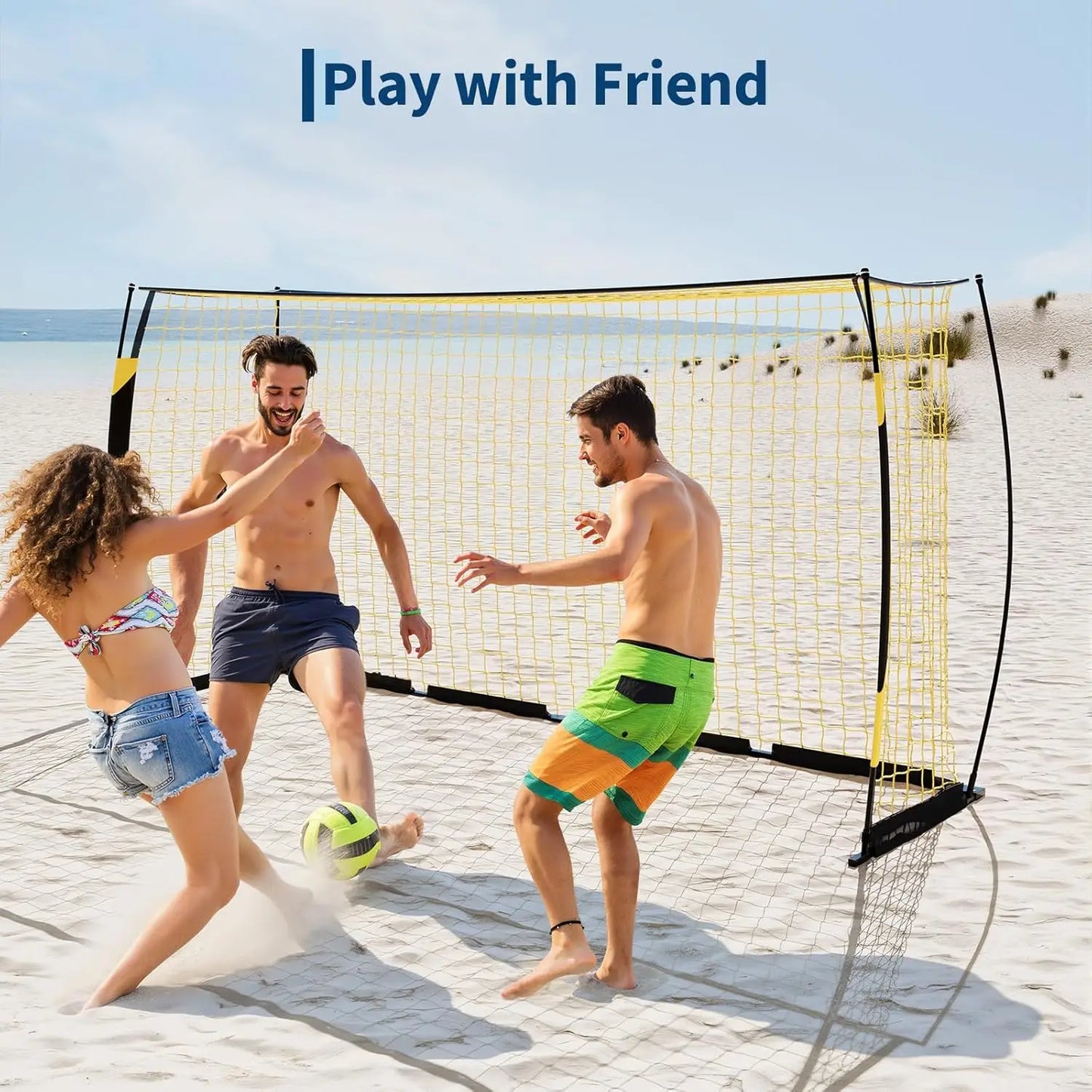HiMISS Portable Backyard Soccer Goal for Training and Practice