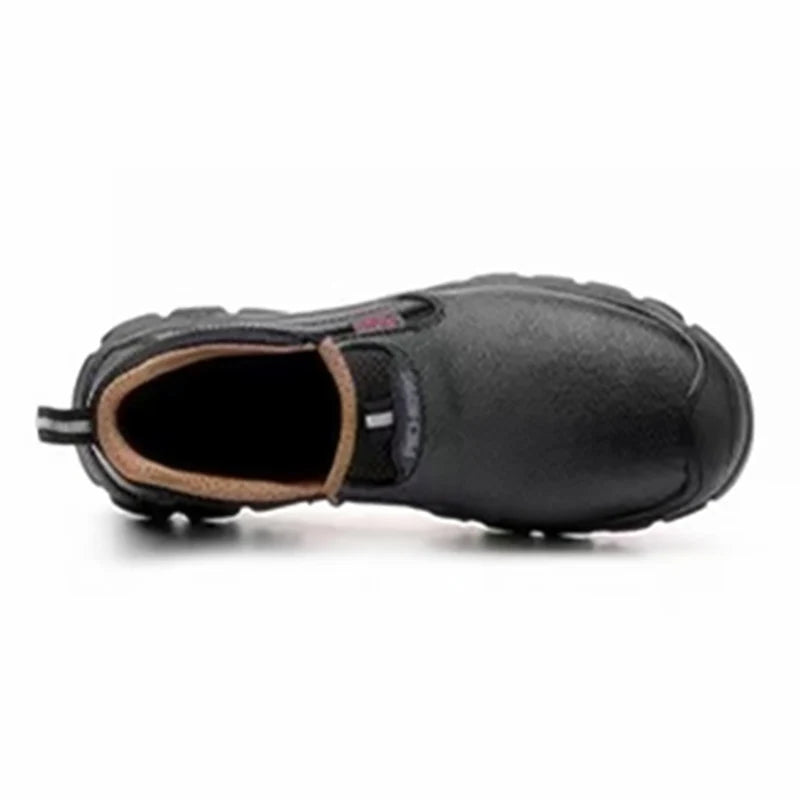 Mens Work Boots With Composite Toe Metatarsal Guard And Anti Slip Rubber Outsole