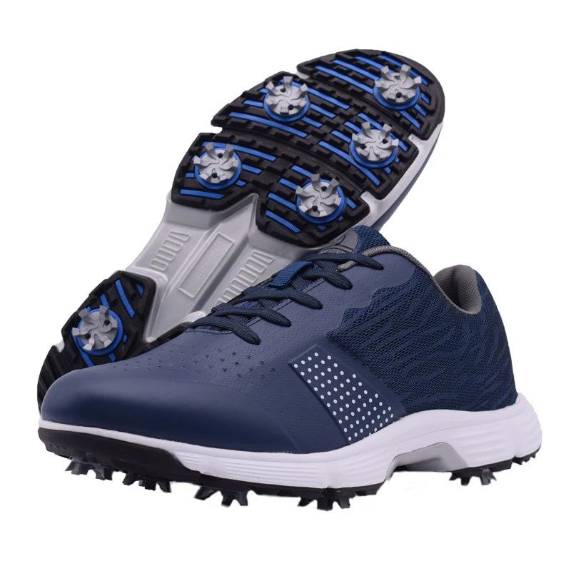 Men Golf Shoes Professional Spikes Golf Sneakers Anti Slip Walking Footwears