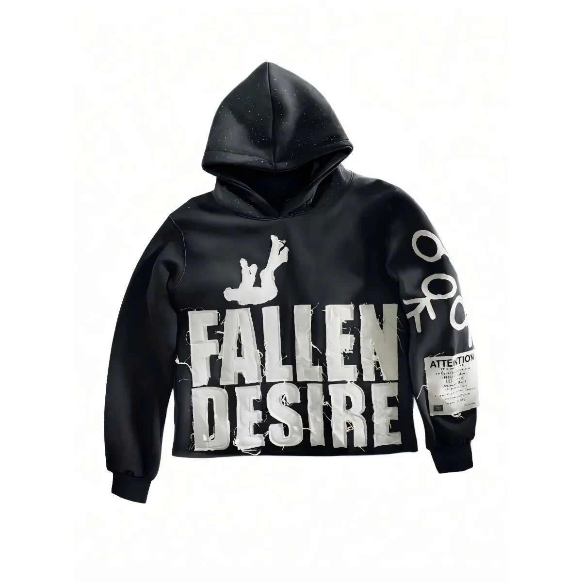 Letter Graphic Y2K Hoodie for Men Streetwear Essentials