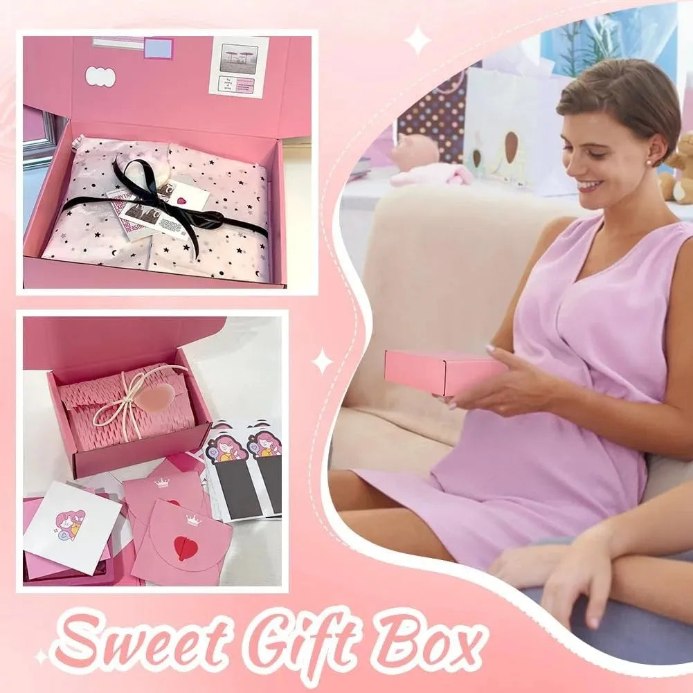 50pcs Christmas Pink Shipping Boxes Bulk 6x4x2 Inch Small Corrugated Cardboard Mailer Boxes for Small Business Gifts Jewelry