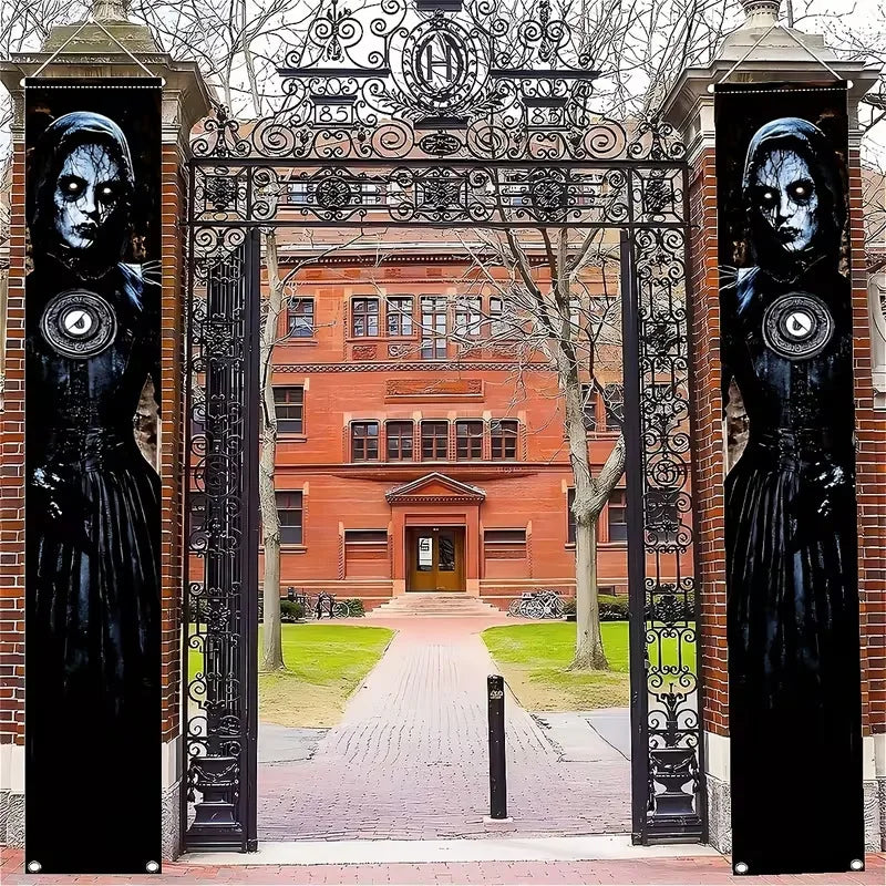 New Halloween Couplets, Ghost Festival Banners, Outdoor Courtyard Festive Event Party Atmosphere Background Decorations