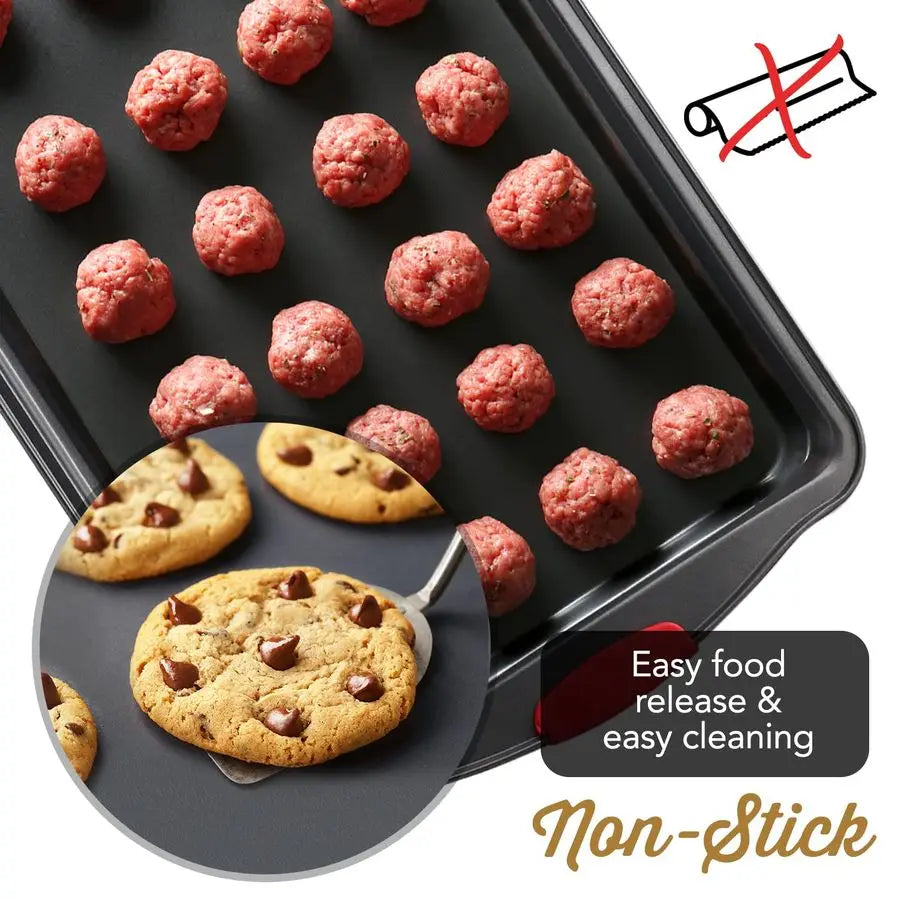 Pan Set, 39 Piece Premium Baking Set, Nonstick Bakeware Sets BPA Free, Cookie Sheets for Baking Nonstick Set, Steel Baking Sheet