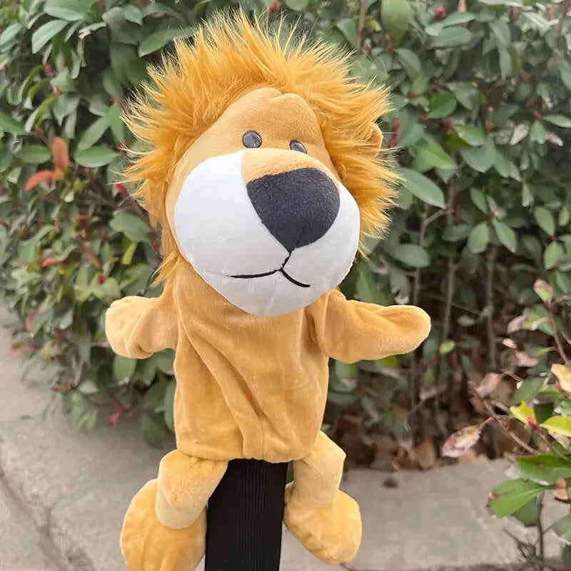 Golf Club Head Cover Animal Style Plush Protector for Woods Putters Soft Friction Prevention Golf Course Accessory