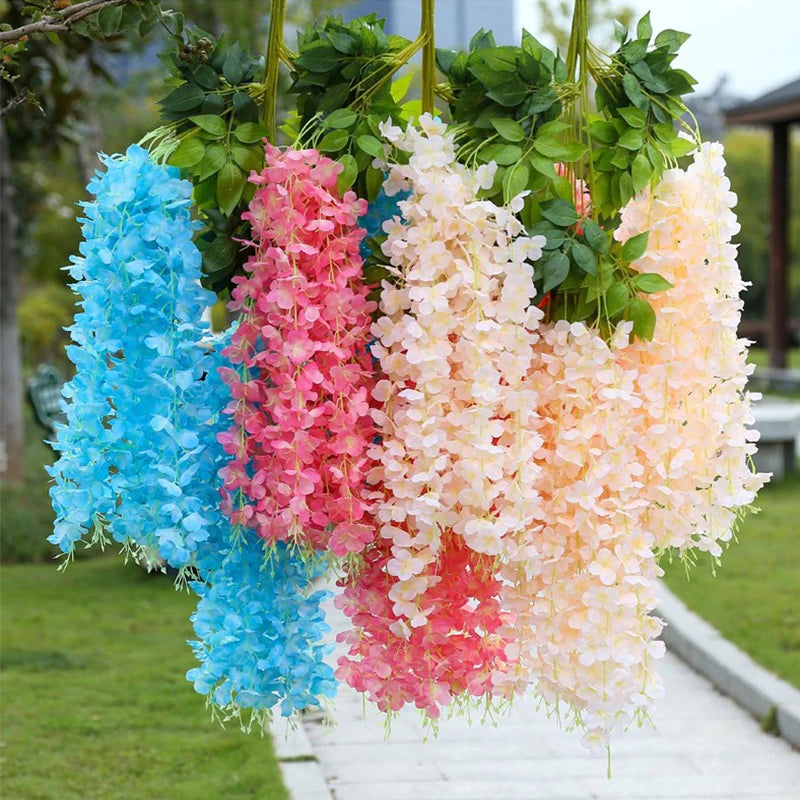 Guangdong Artificial Wisteria Garland for Wedding and Home Decor