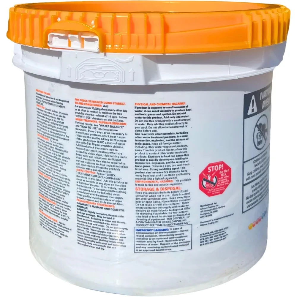 HOME.Super Shockwave Pool Shock – 73% Cal-Hypo Granular Sanitizer for Crystal Clear Water
