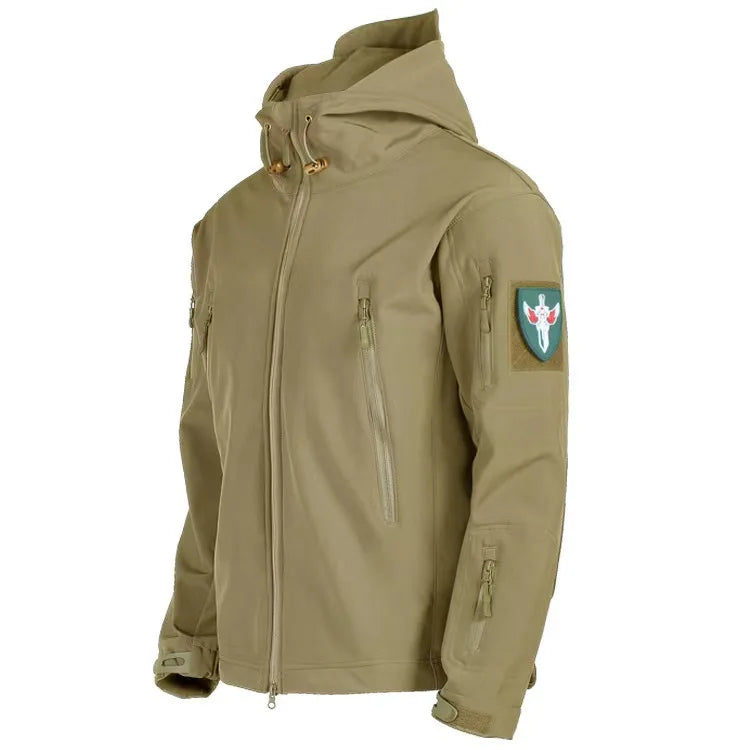 Military Shark Skin Soft Shell Jacket Men Tactical Windproof Waterproof