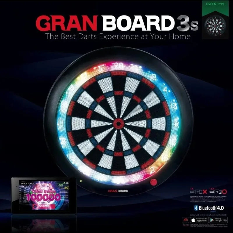 Discount Innovative design   3S White Edition LED Bluetooth Dartboard,22.5"W x 22.5"H,Easy to use   Free shipping,Hot Sale.