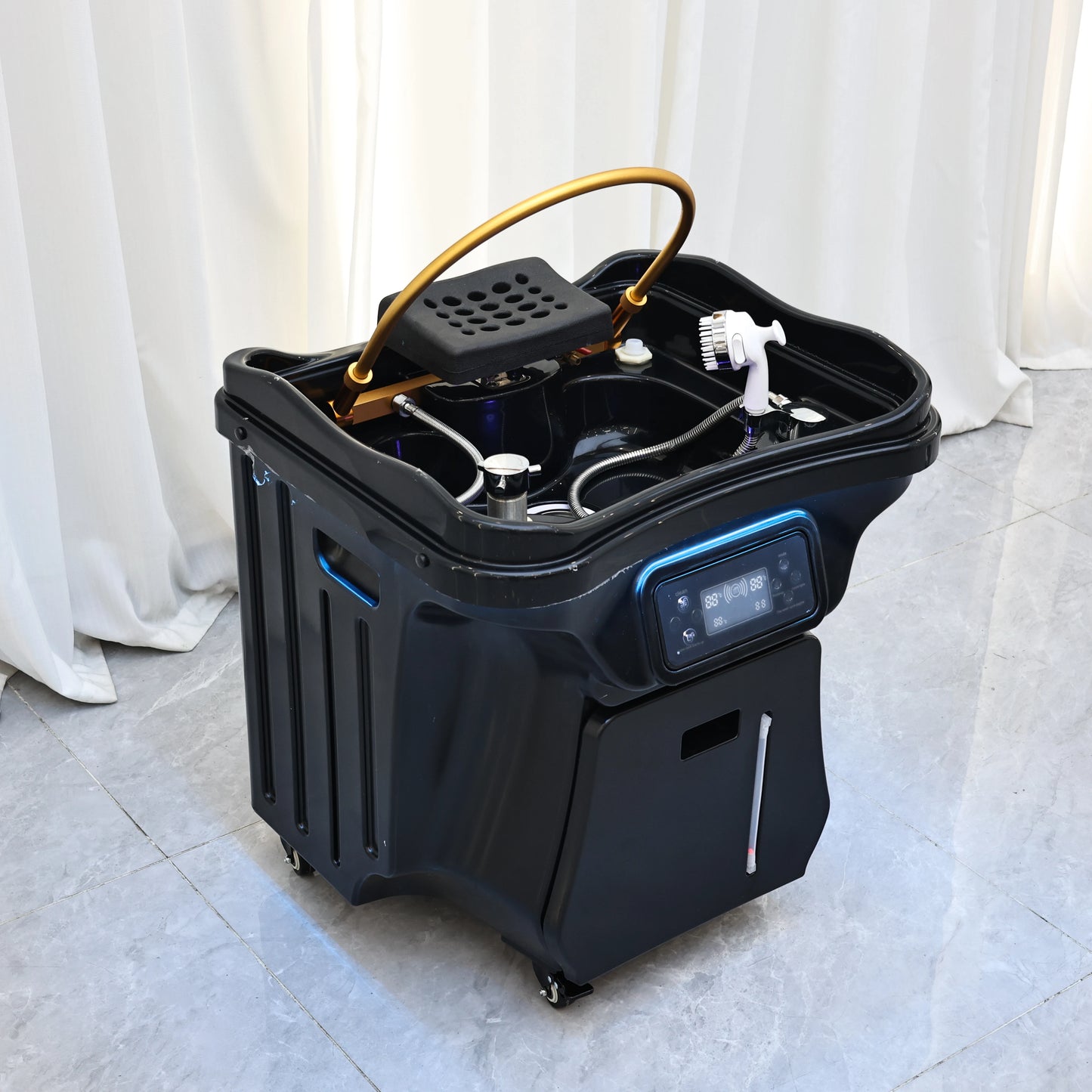 2026 Convenient Mobility Head SPA Shampoo Basin with 60L Water Storage Tank and 30L Waste Water Tank, Free Shipment from the USA