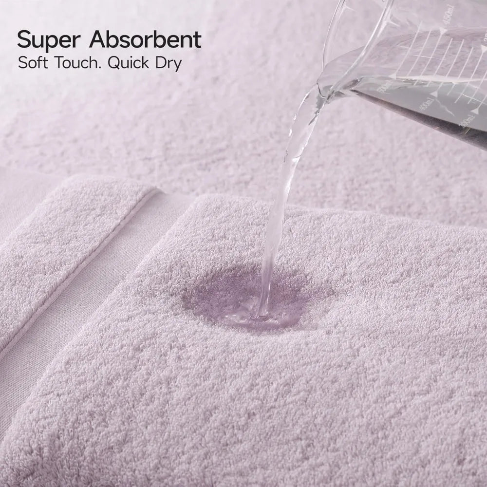 100% Cotton Bath Towels Set of 2, Extra Large Bath Sheets 35 X 70 Inches, 800 GSM, Quick Dry, Ultra Soft & Super Absorbe