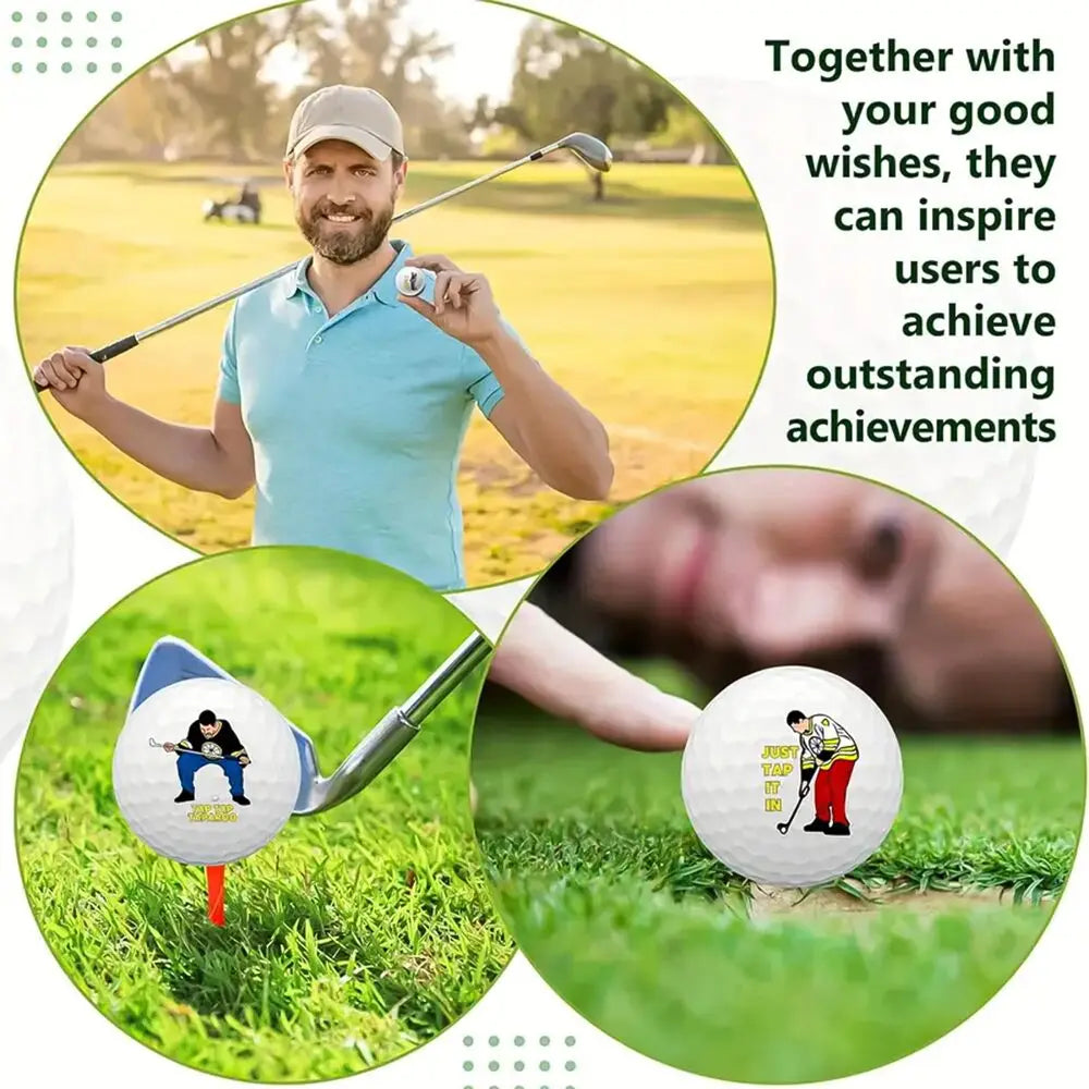Funny Golf Balls Gift Set for Golfers