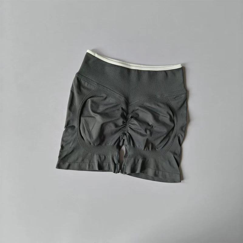 Women's High Waist Seamless Yoga Shorts Summer High Stretch Gym Shorts Running Shorts Pilates Wear Cycling Training Shorts