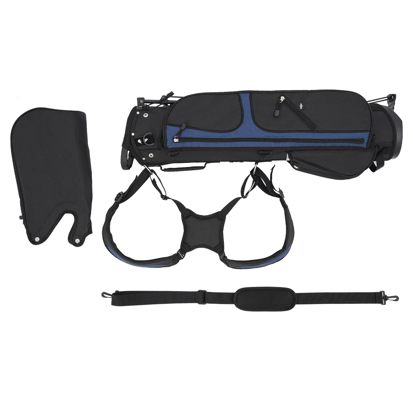 Bymaocar Nylon Portable Golf Stand Bag With 3 Dividers