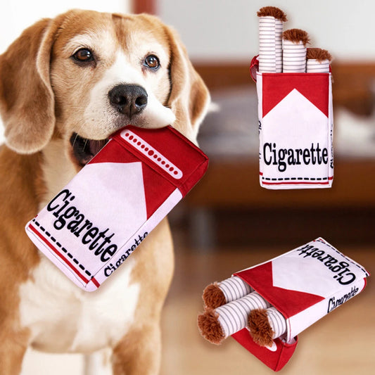 APWIKOGER Cigarette Dog Toy Imitation Cigar Chew Toy Plush