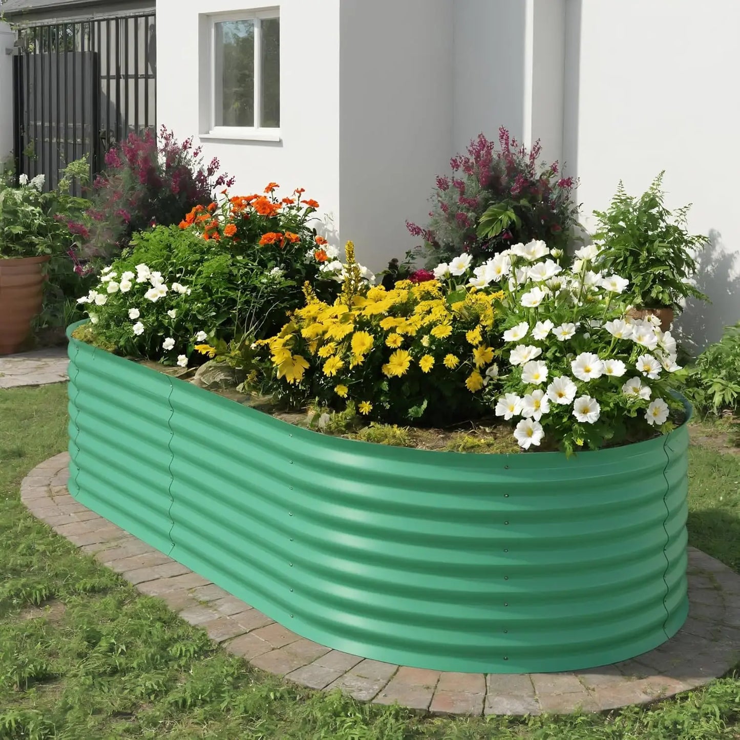 TWISTER.CK Galvanized Raised Garden Bed Kit
