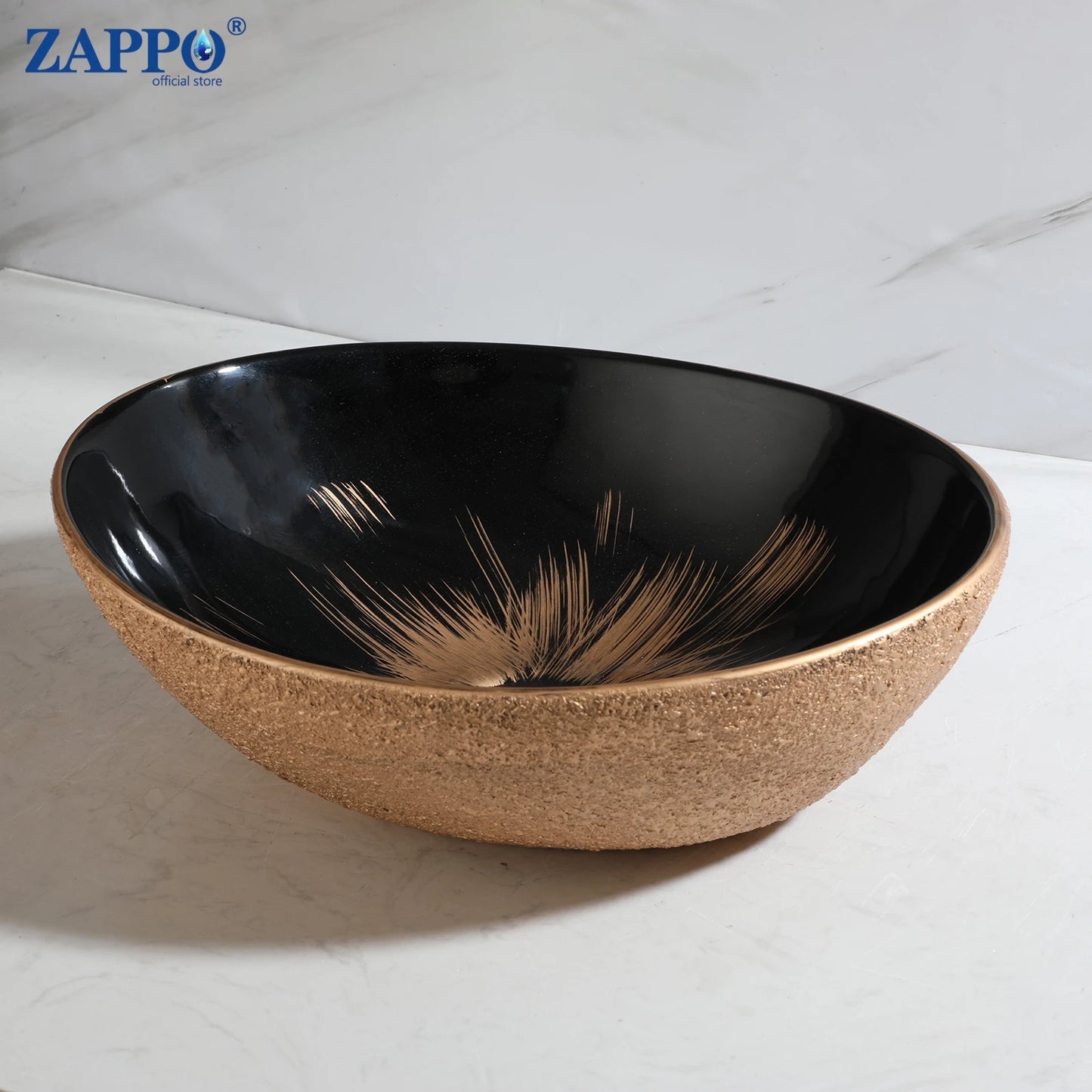Mekkahla Rectangular Ceramic Vessel Sink With Faucet